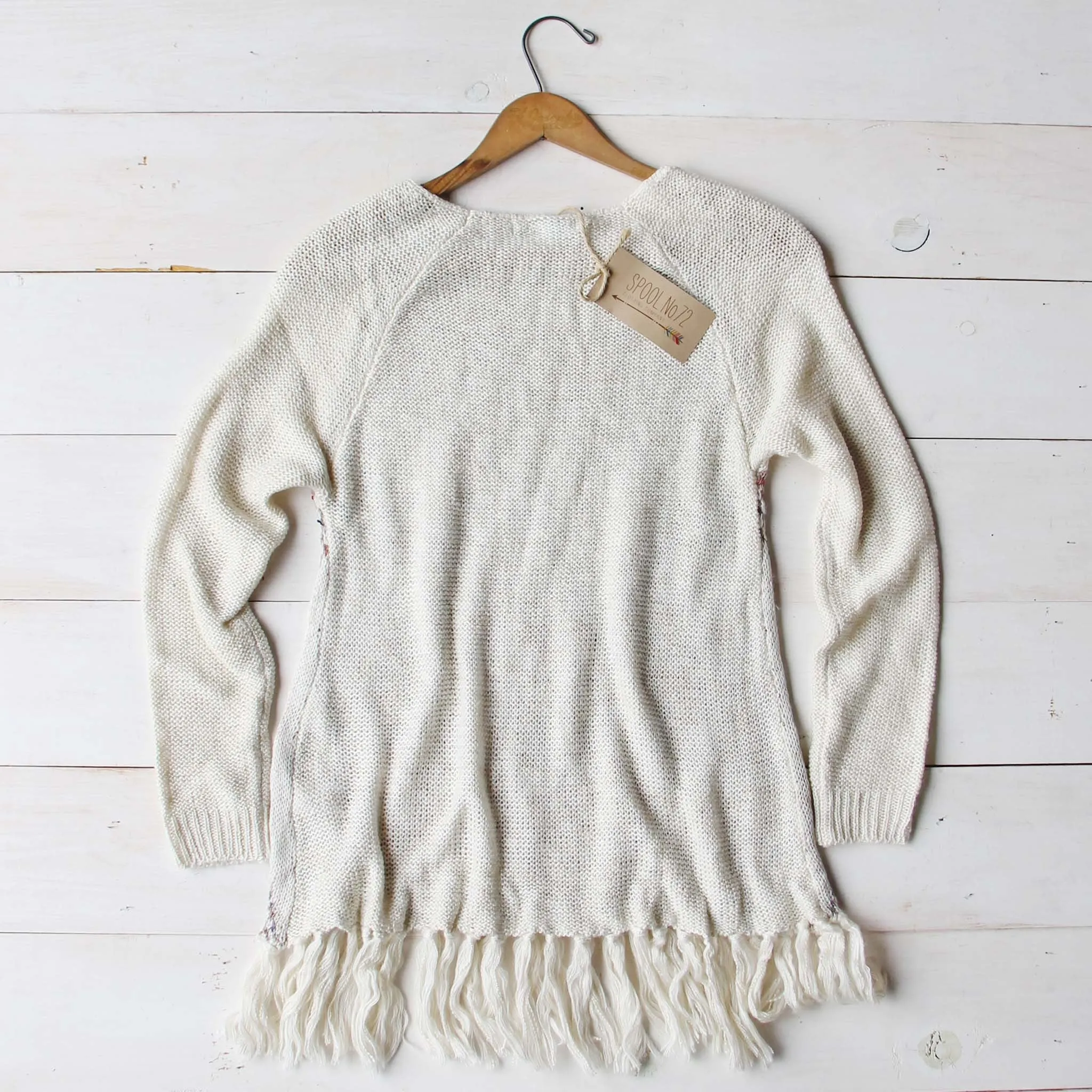 Sky Fringe Sweater