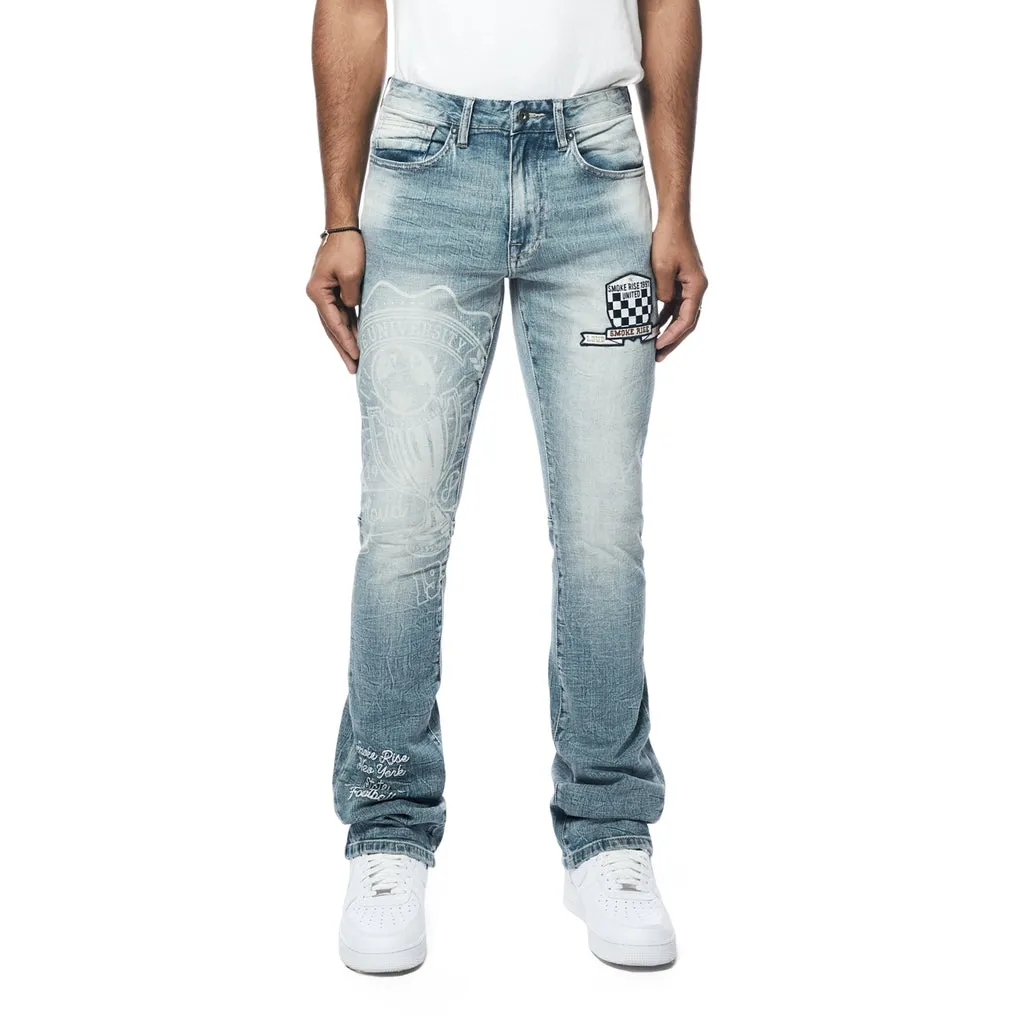 Slim Tapered Varsity Jeans - Canal Blue