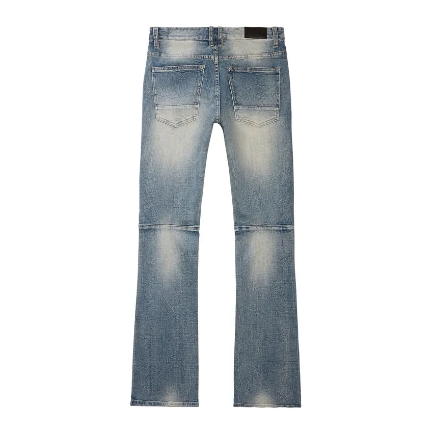 Slim Tapered Varsity Jeans - Canal Blue