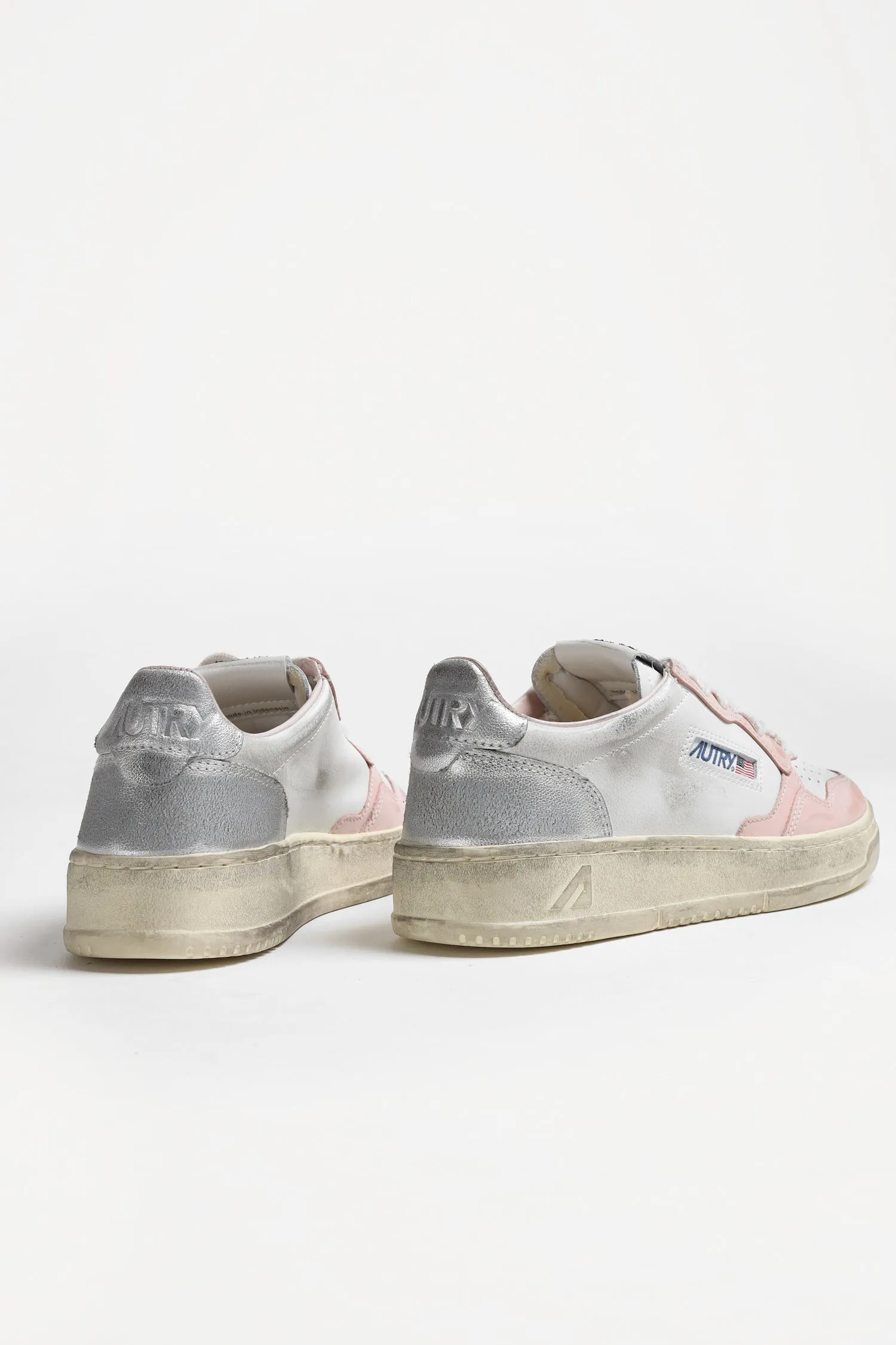 Sneaker Super Vintage in Powder/Silber