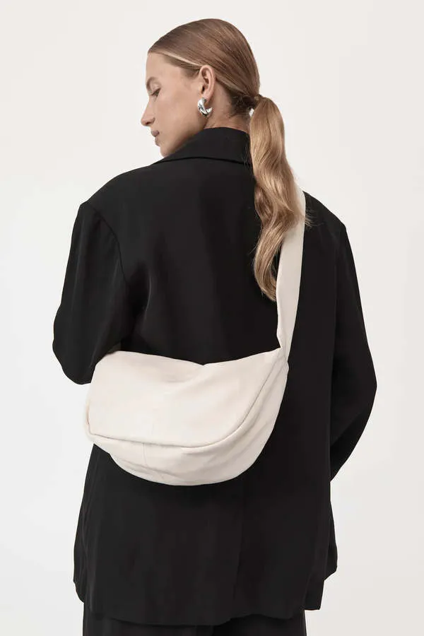 Soft Crescent Bag - Ecru