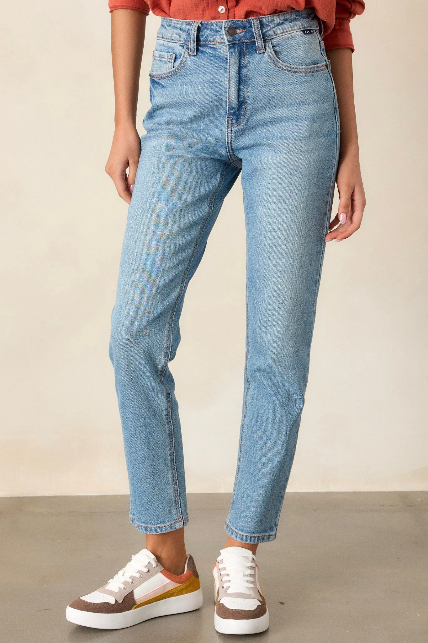 Staple Moment Medium Wash Straight Leg Jeans