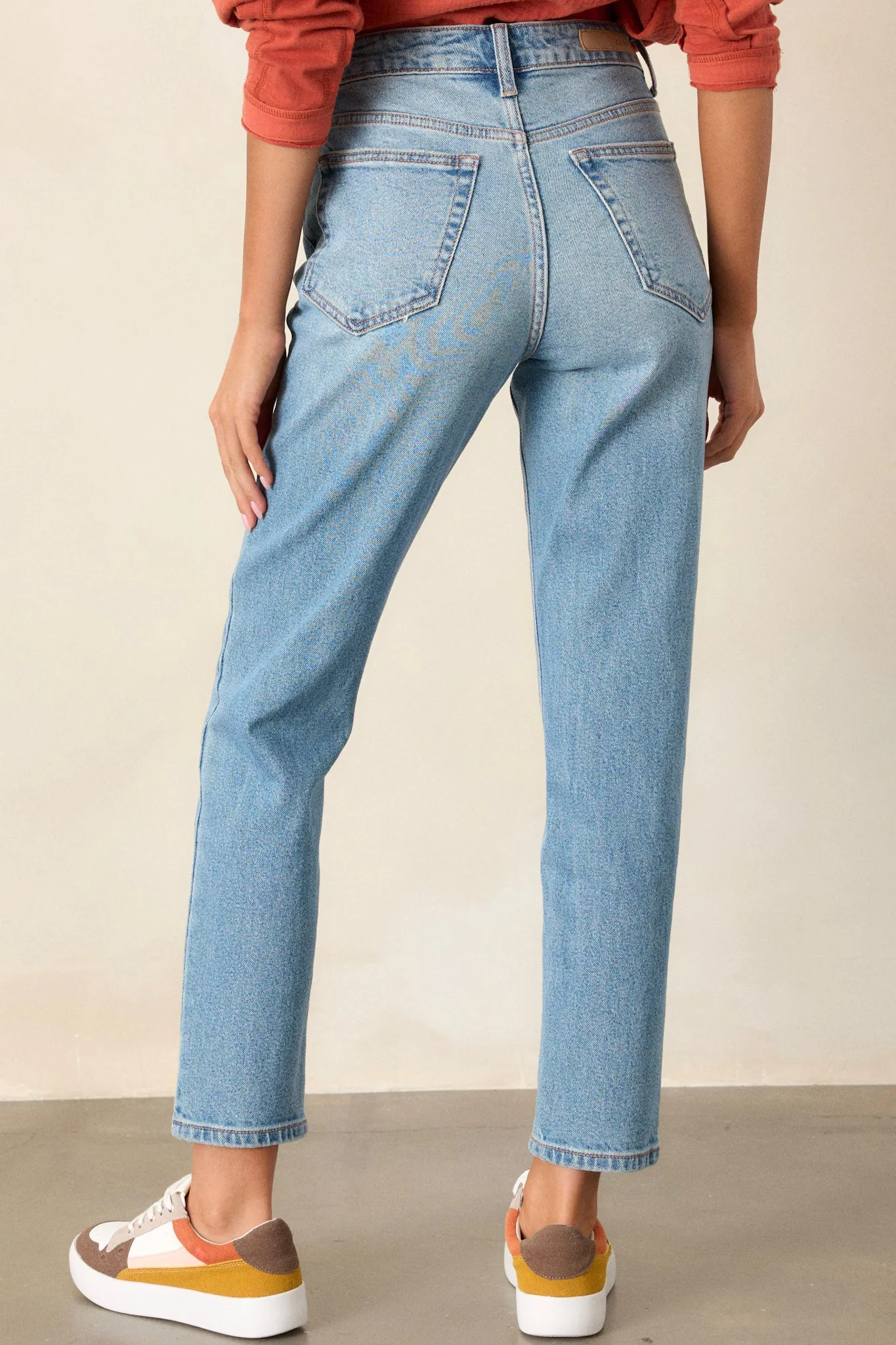 Staple Moment Medium Wash Straight Leg Jeans