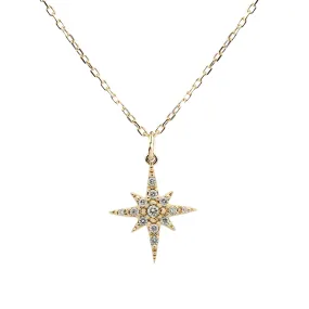 Starburst Diamond Pave Necklace (Large)