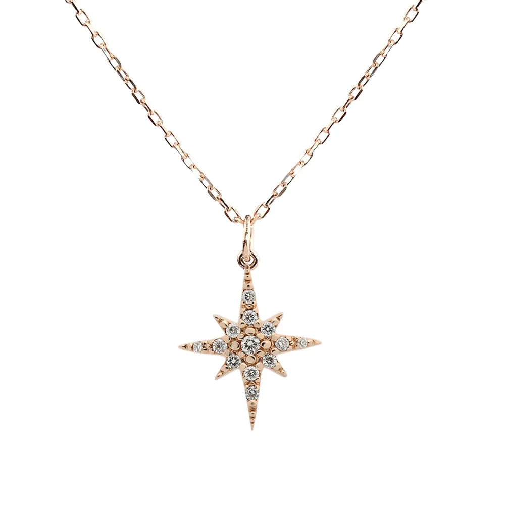 Starburst Diamond Pave Necklace (Large)