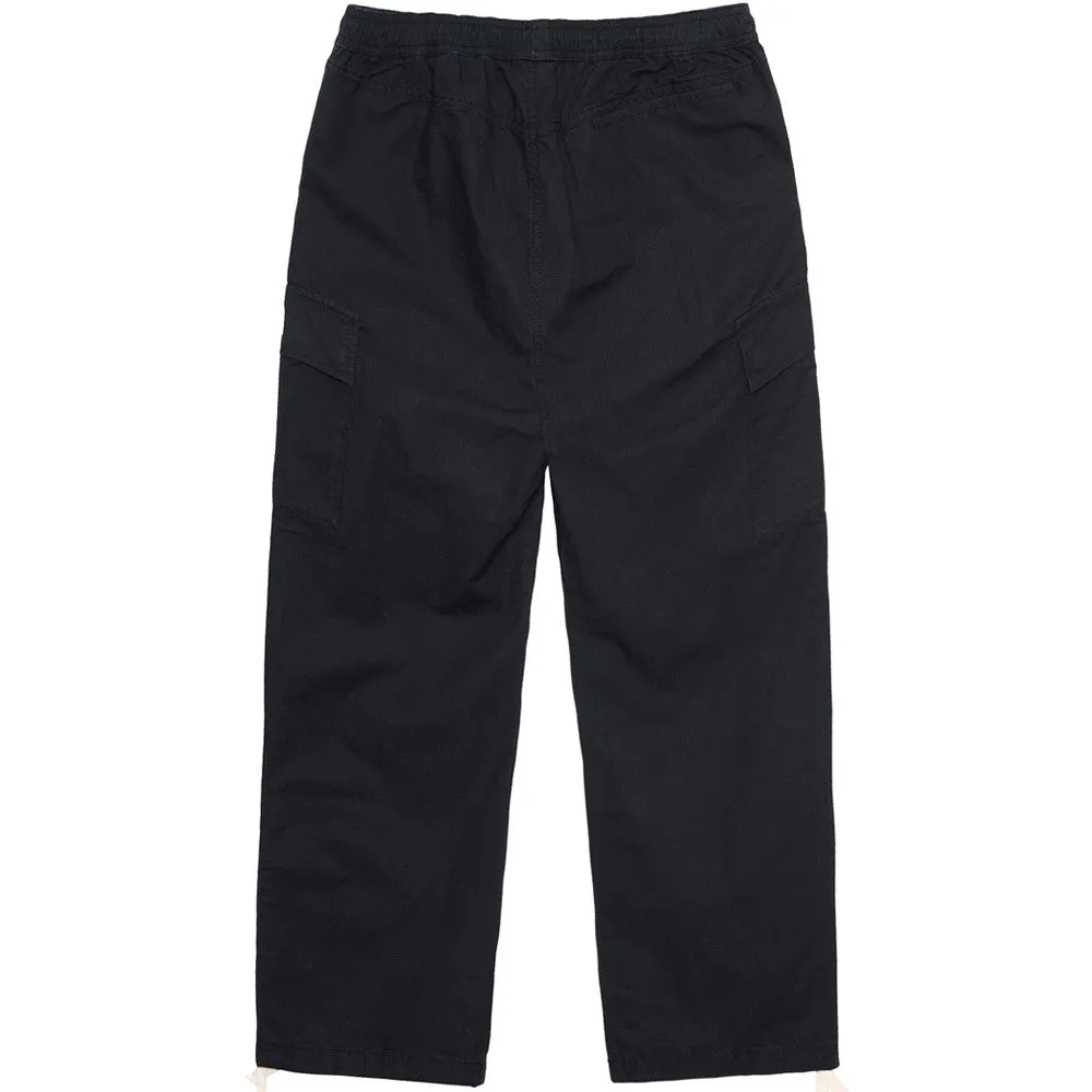 STSSY RIPSTOP CARGO BEACH PANT // BLACK