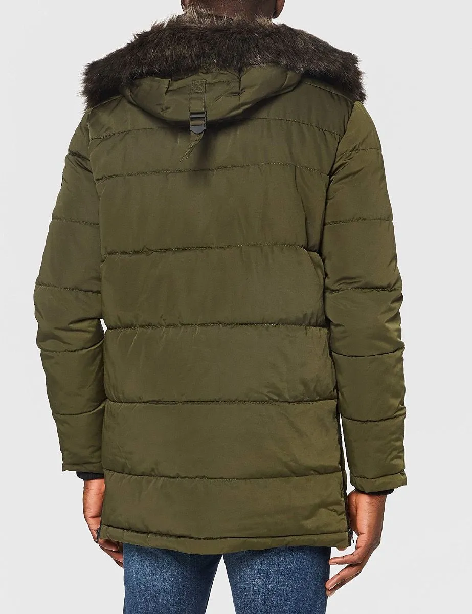 Superdry Chinook Long Padded Jacket Khaki