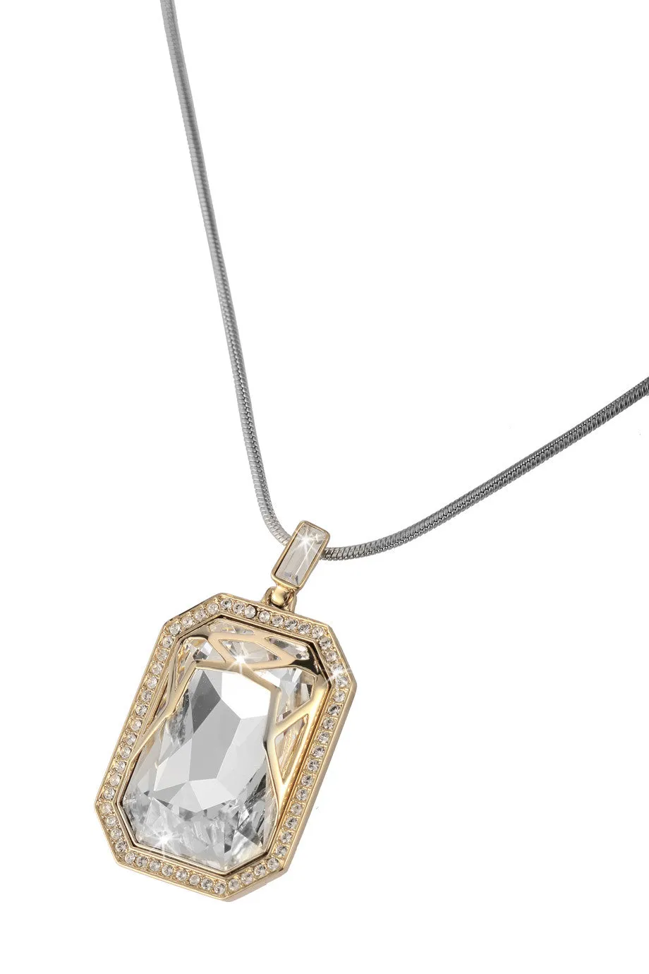 Swarovski Clear Crystal Jewelry AFTERNOON Pendant Necklace #5038218