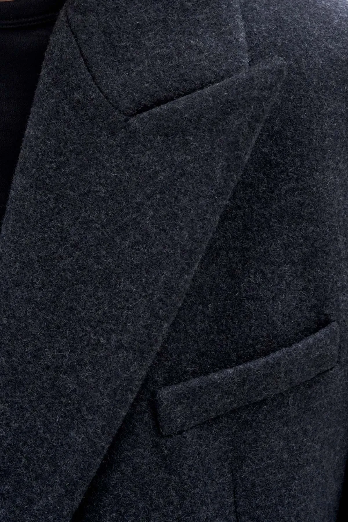 Tailored Coat - Anthracite Melange