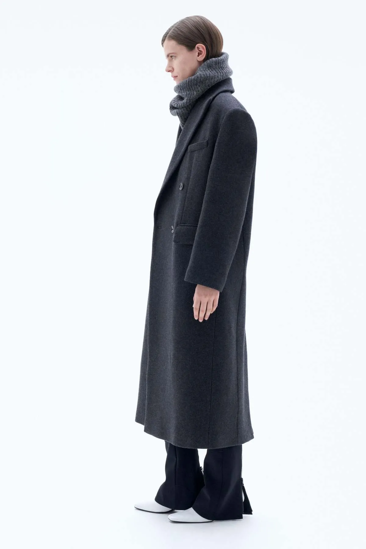 Tailored Coat - Anthracite Melange