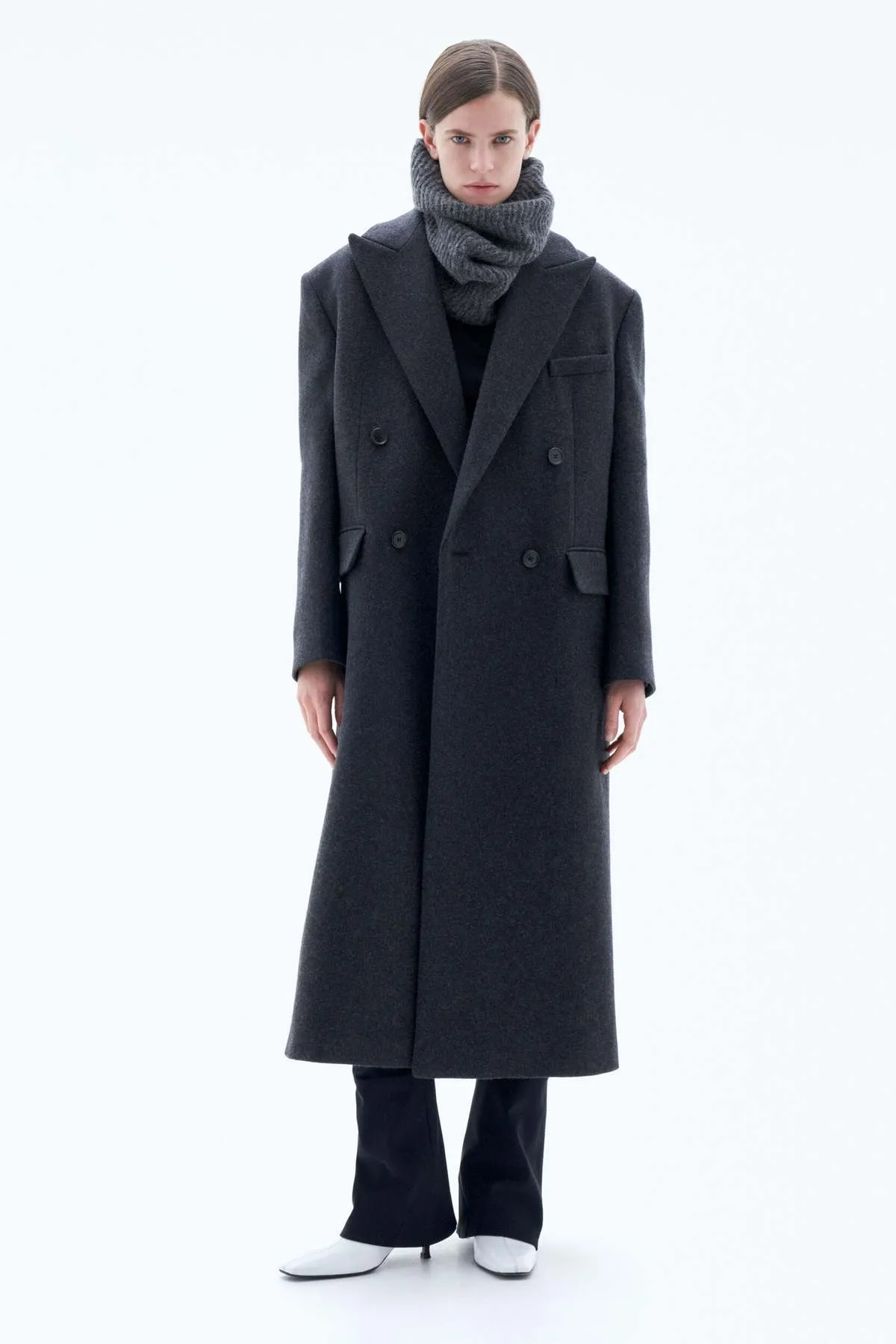 Tailored Coat - Anthracite Melange