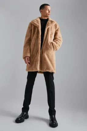 Tall Faux Fur Overcoat