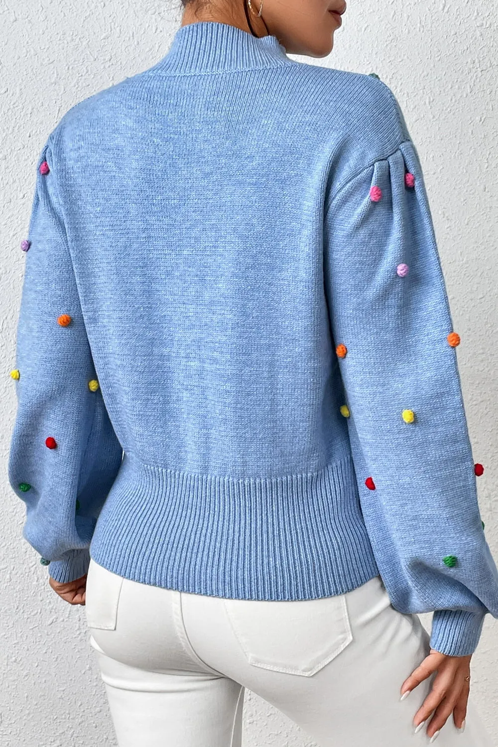 Tamira Pom-Pom Pullover Sweater