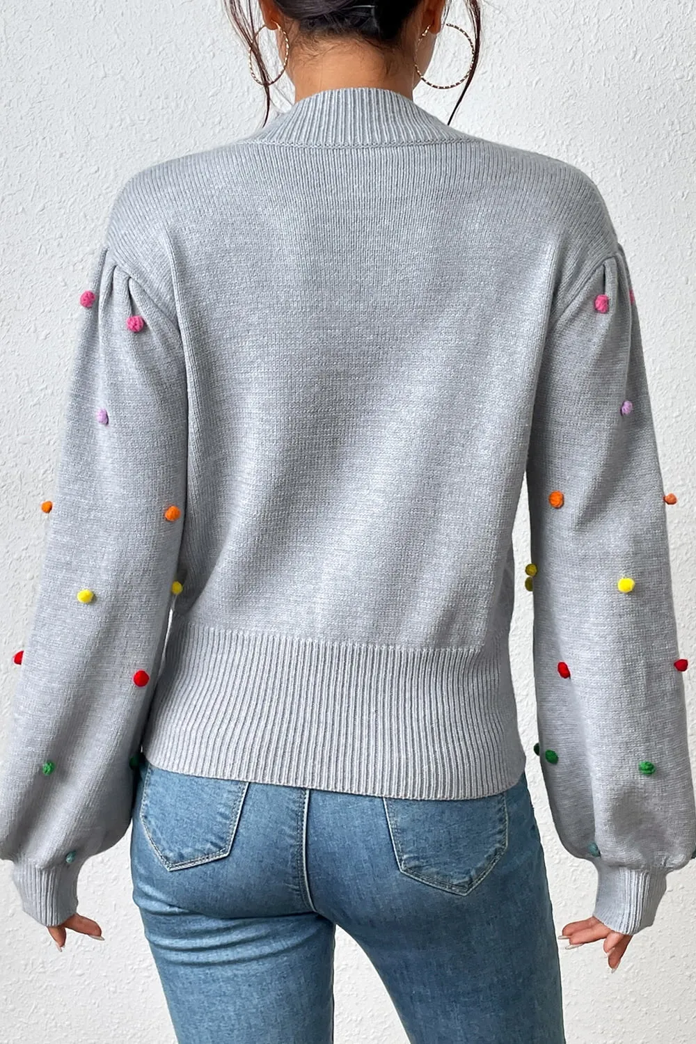 Tamira Pom-Pom Pullover Sweater