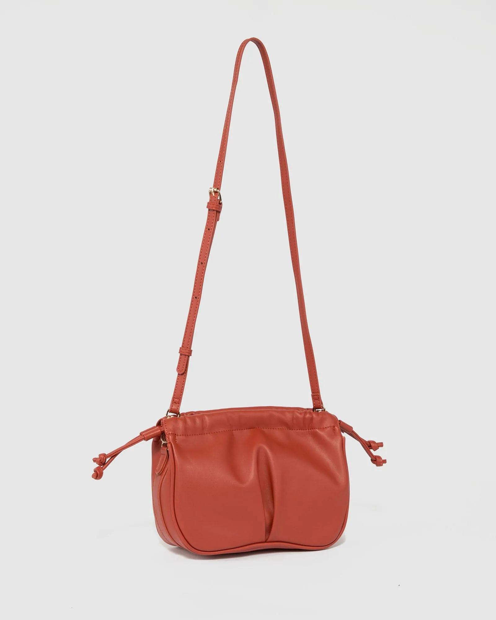 Terracotta Isobel Drawstring Pouch Bag