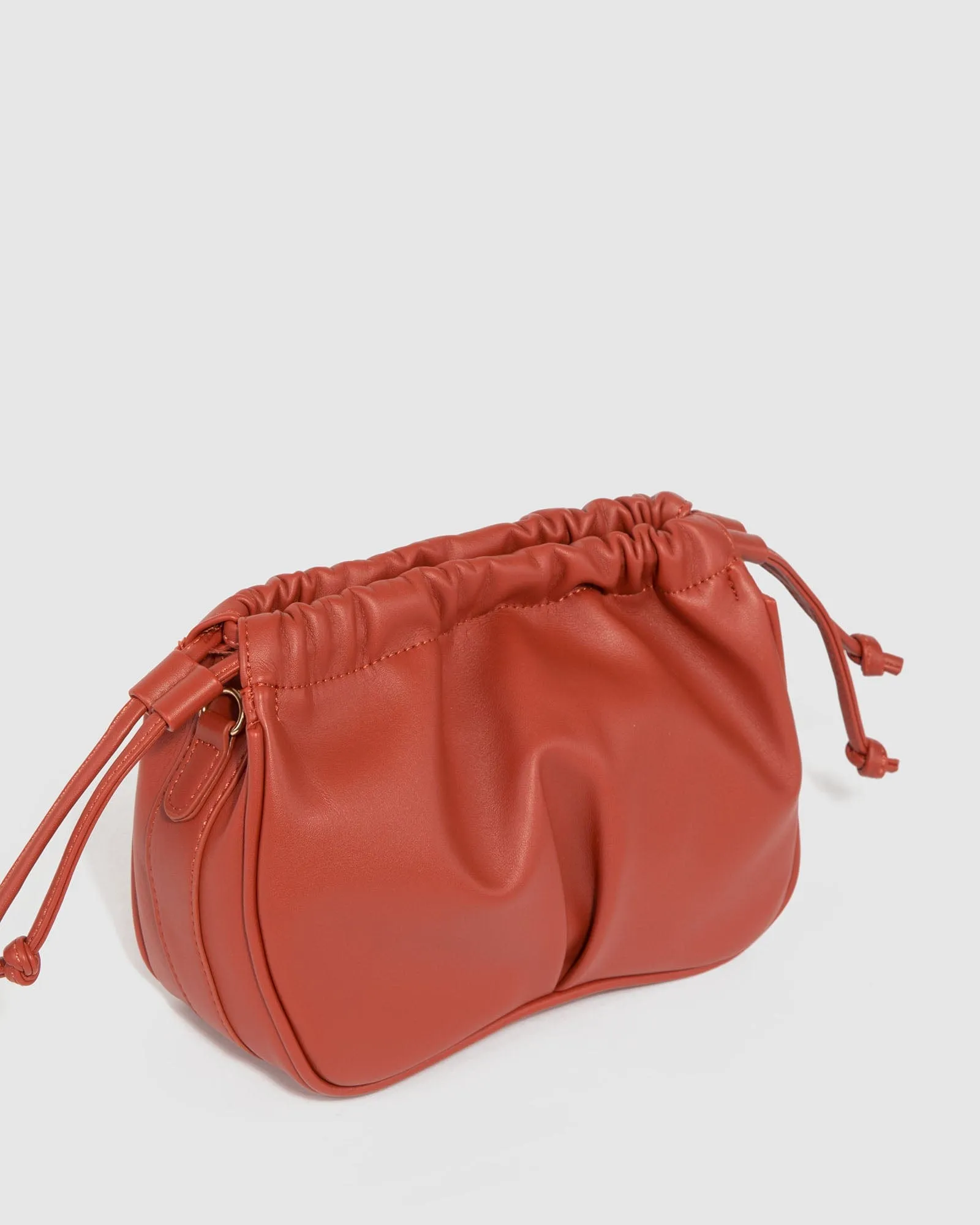 Terracotta Isobel Drawstring Pouch Bag