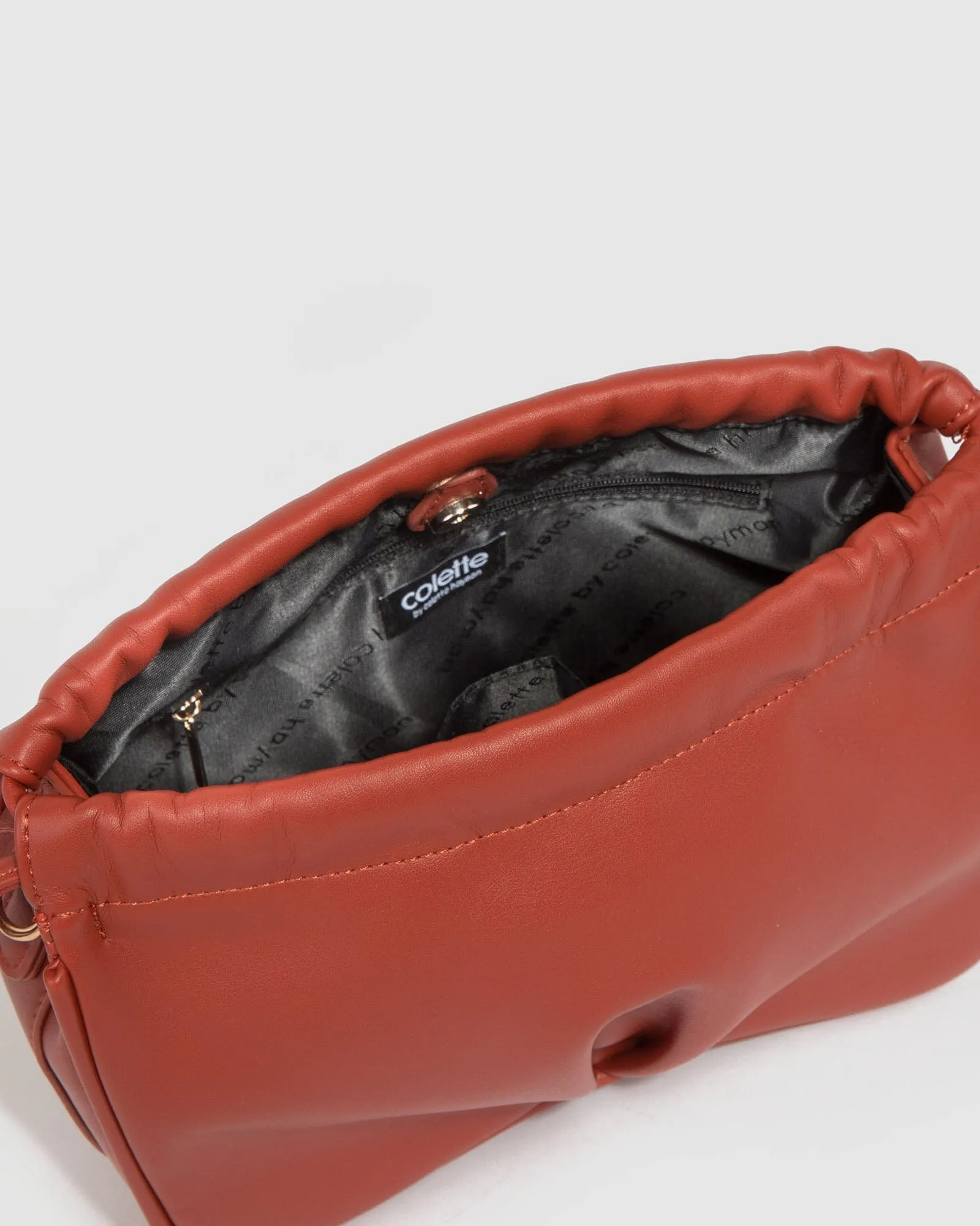 Terracotta Isobel Drawstring Pouch Bag