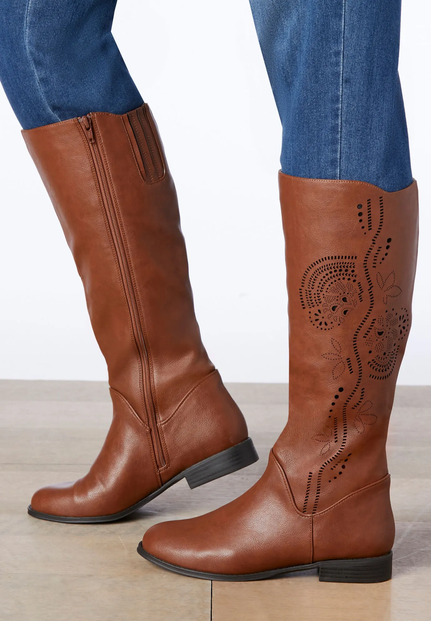 The Lili Tall Wide Calf Boot By Comfortview