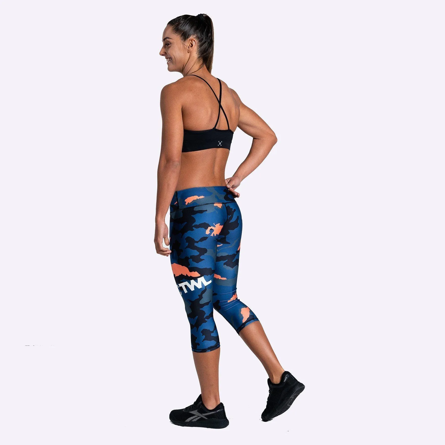 The WOD Life - Women's Lazerline Crop Tights - Beacon