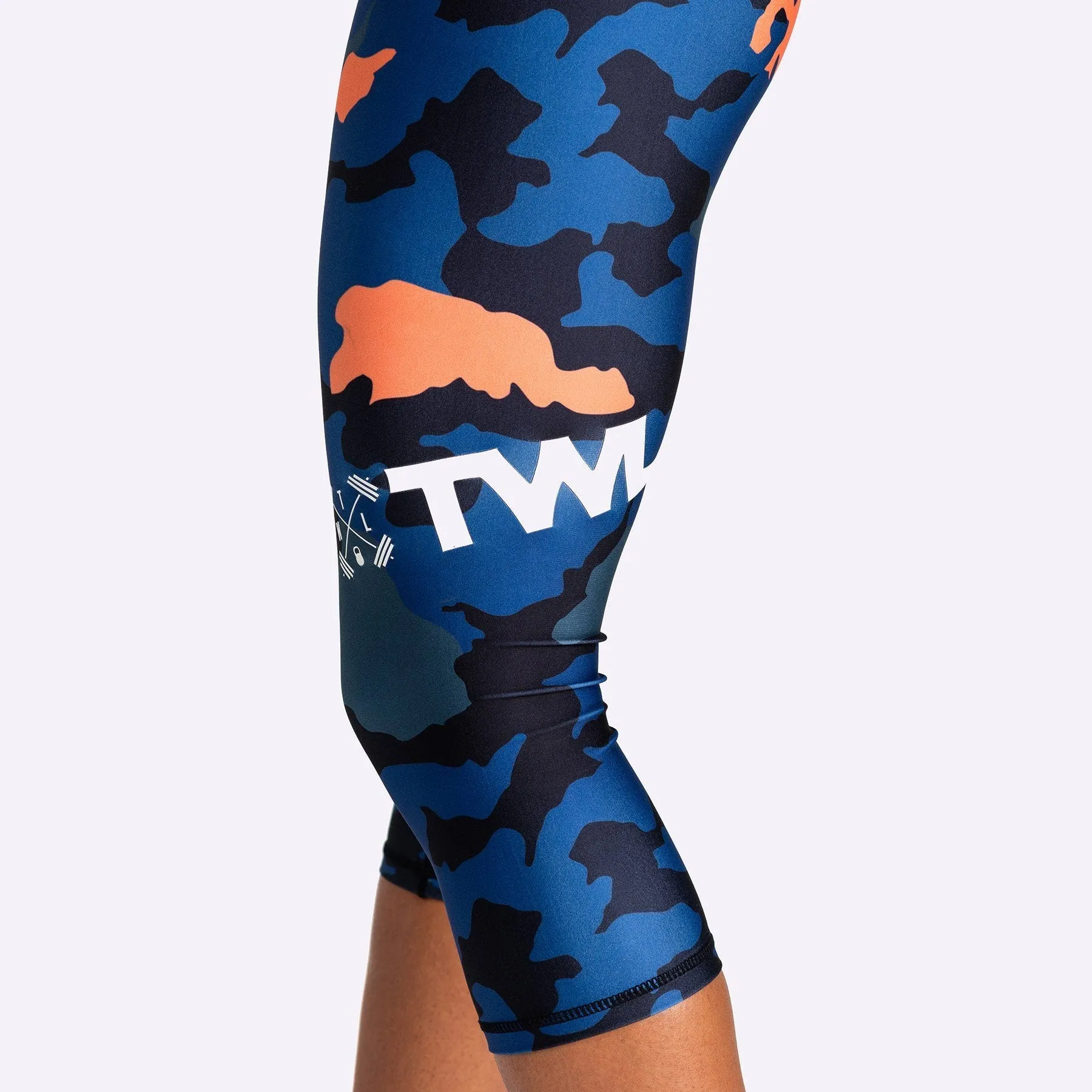 The WOD Life - Women's Lazerline Crop Tights - Beacon