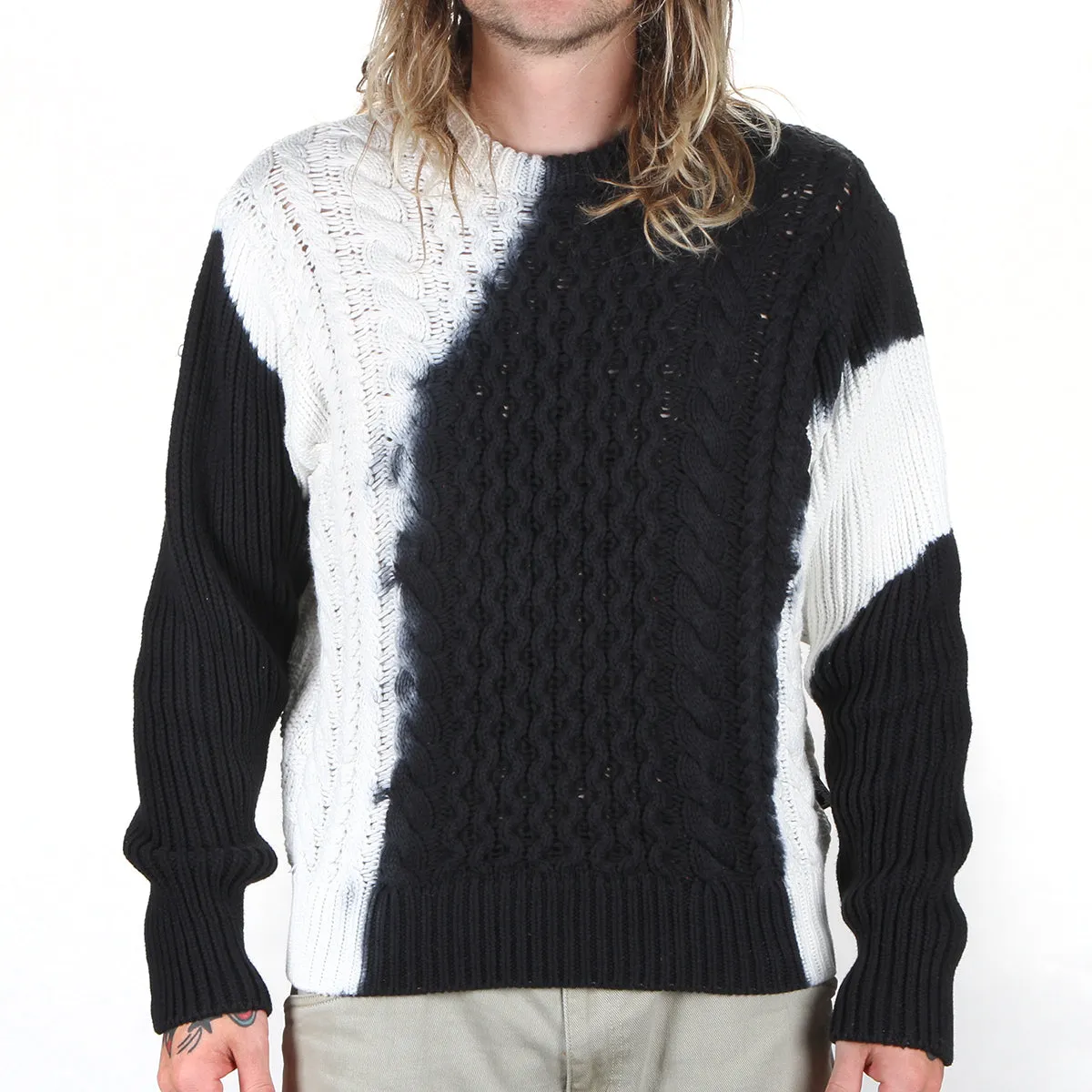 Tie Dye Fisherman Sweater