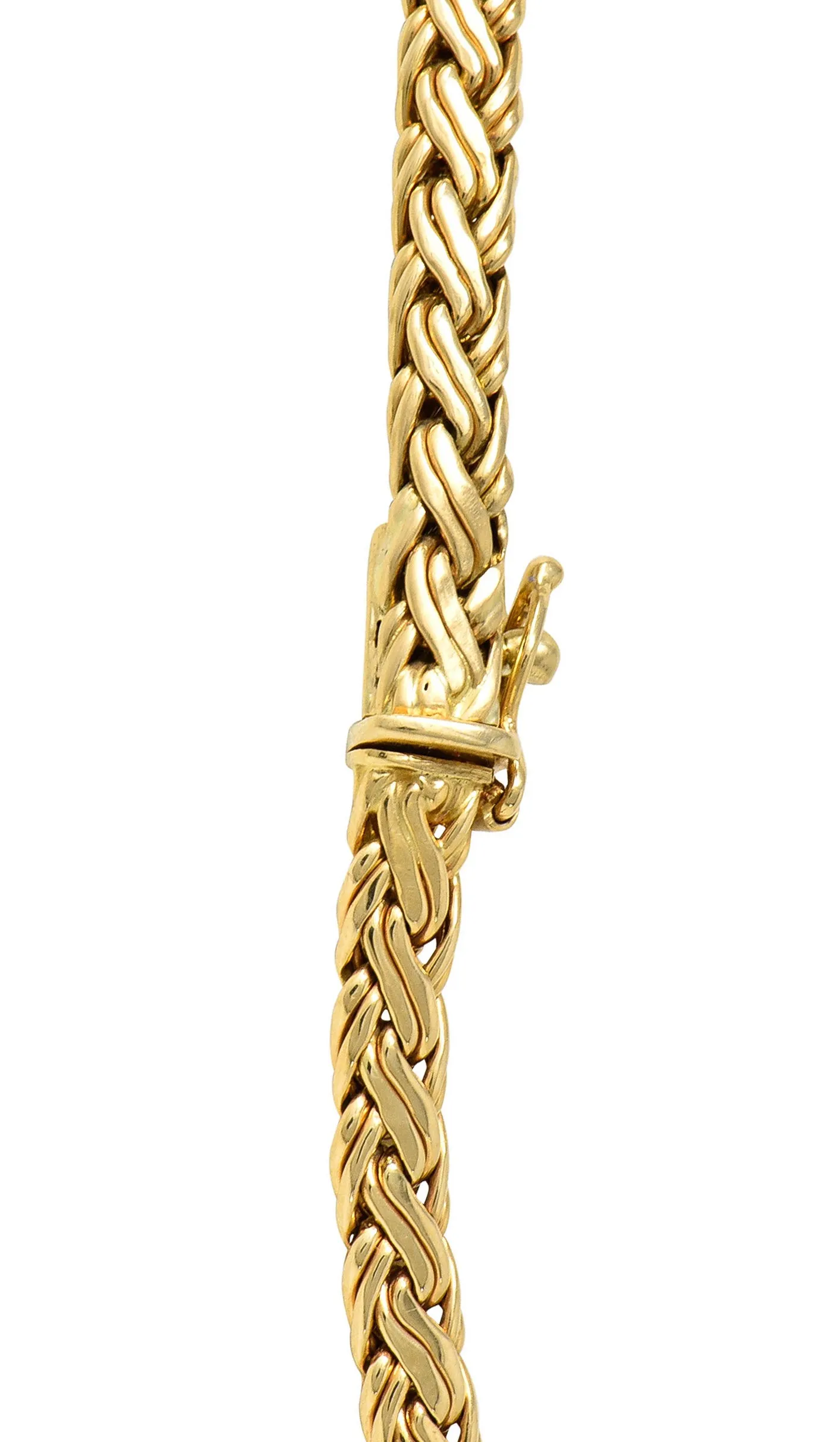 Tiffany & Co. Vintage 14 Karat Gold Wheat Chain Necklace