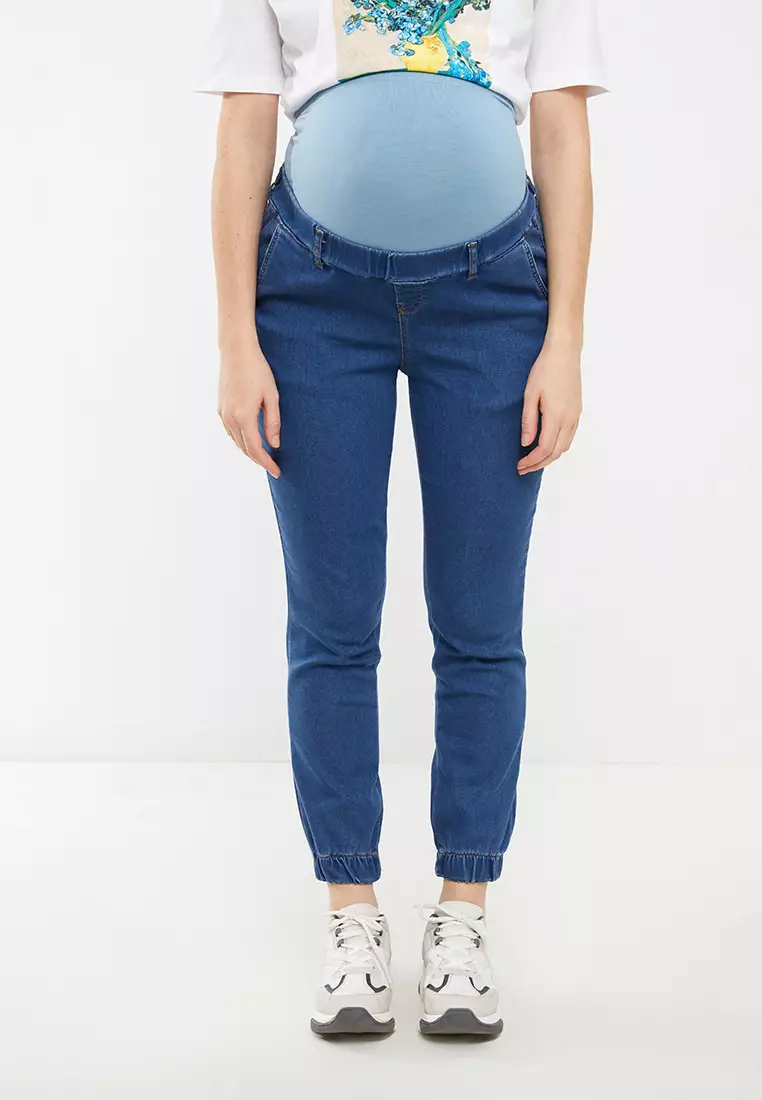 Tummy Paneled Standard Fit Straight Maternity Rodeo Jeans