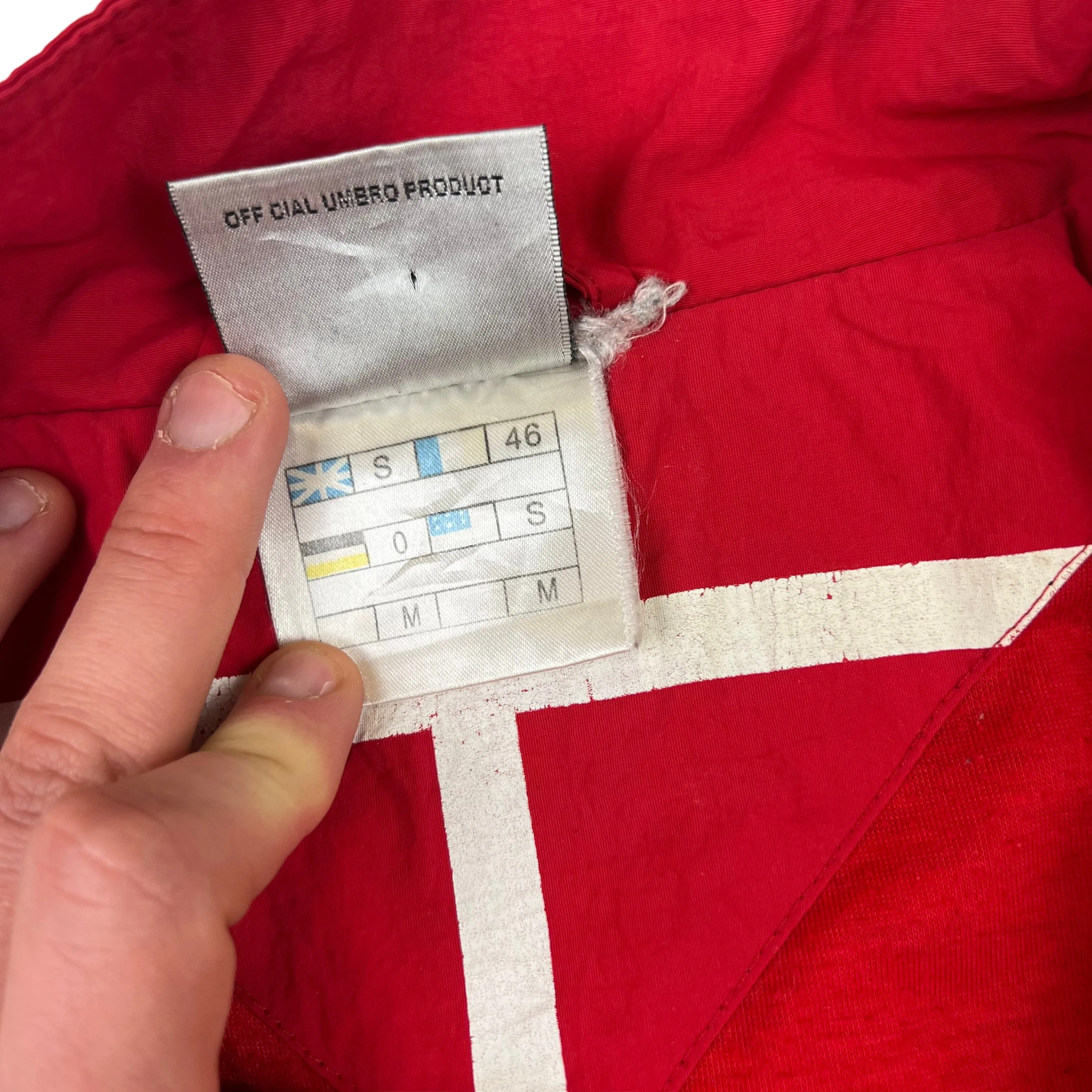 Umbro England 90's Red Track Jacket