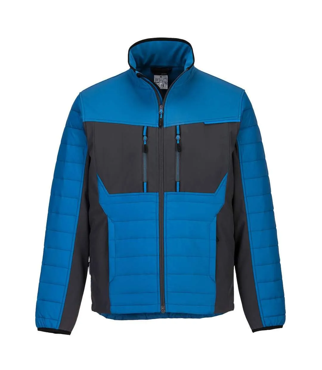 Unisex adult wx3 baffled hybrid jacket persian blue Portwest