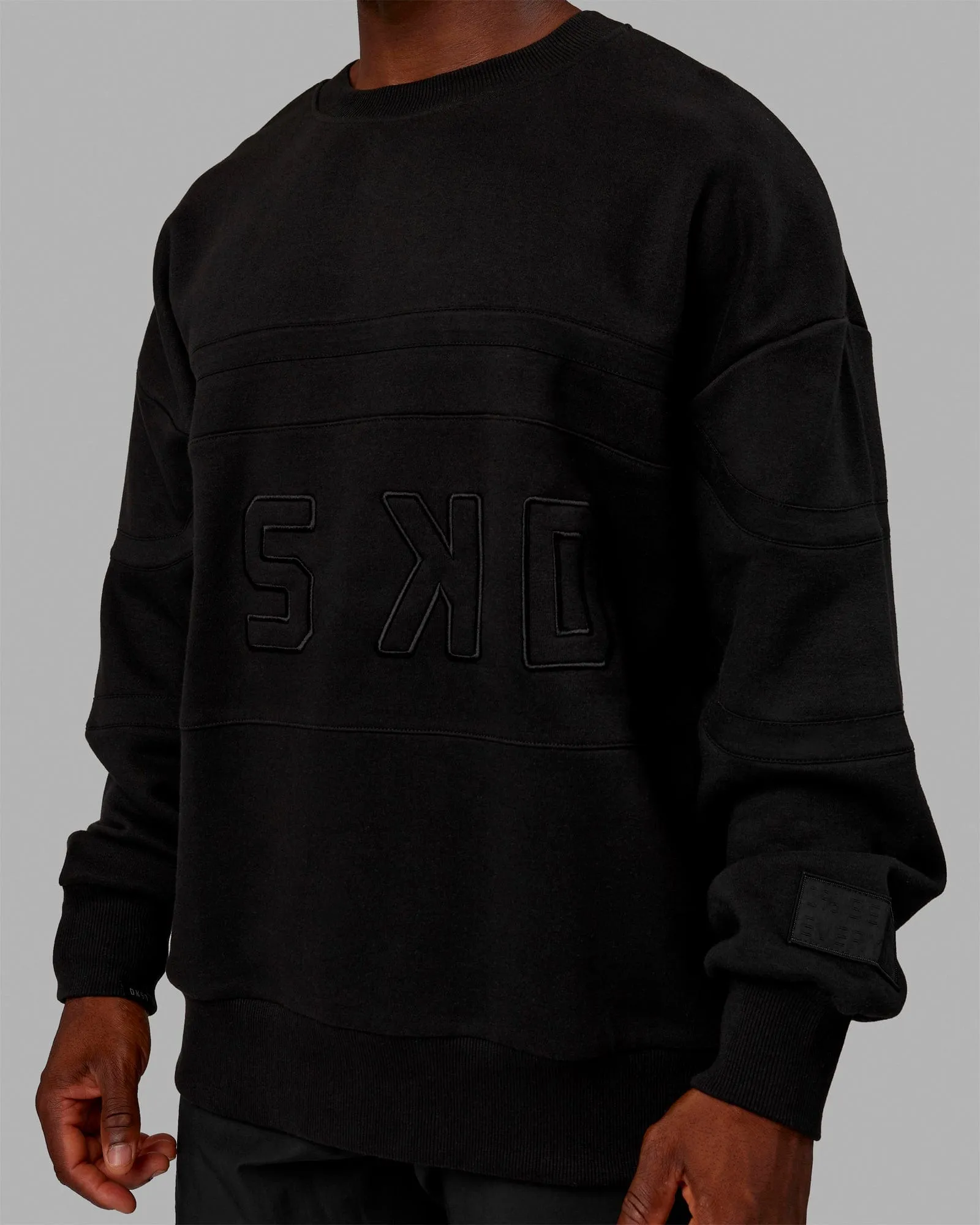 Unisex PrimeTime Sweater Oversize - Black-Black