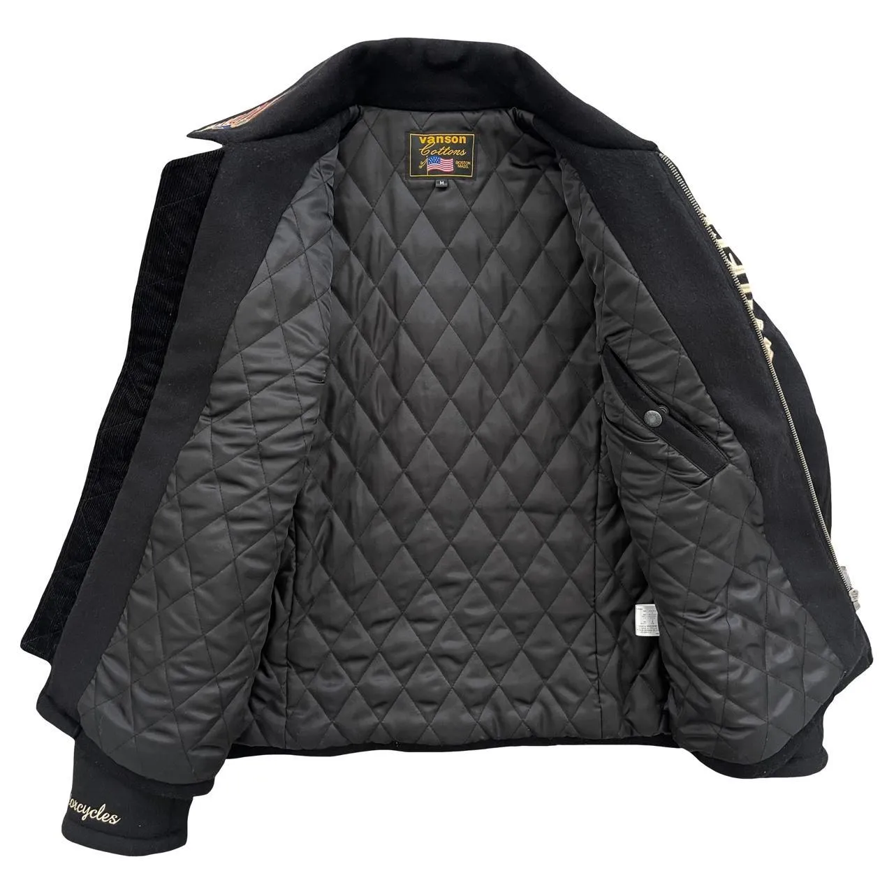 Vanson Wool Motorcycle Jacket