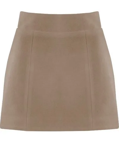 Vestiaire D'un Oiseau Libre Women's Neutrals Beige Cashmere Mini Skirt