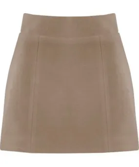 Vestiaire D'un Oiseau Libre Women's Neutrals Beige Cashmere Mini Skirt