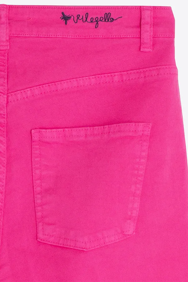 Vilagallo LAURA PINK SLIGHTLY FLARED JEANS