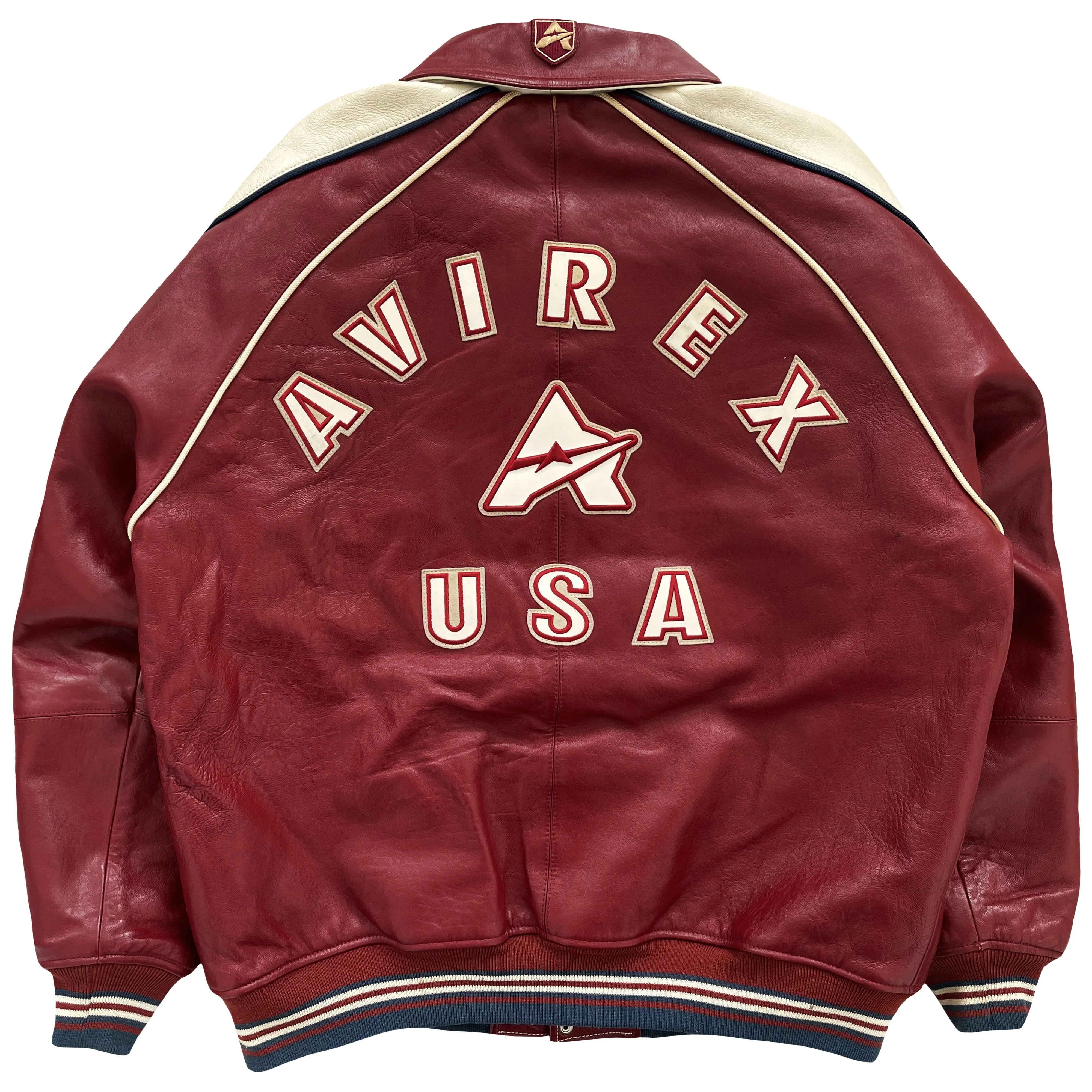 Vintage Avirex Leather Varsity Jacket