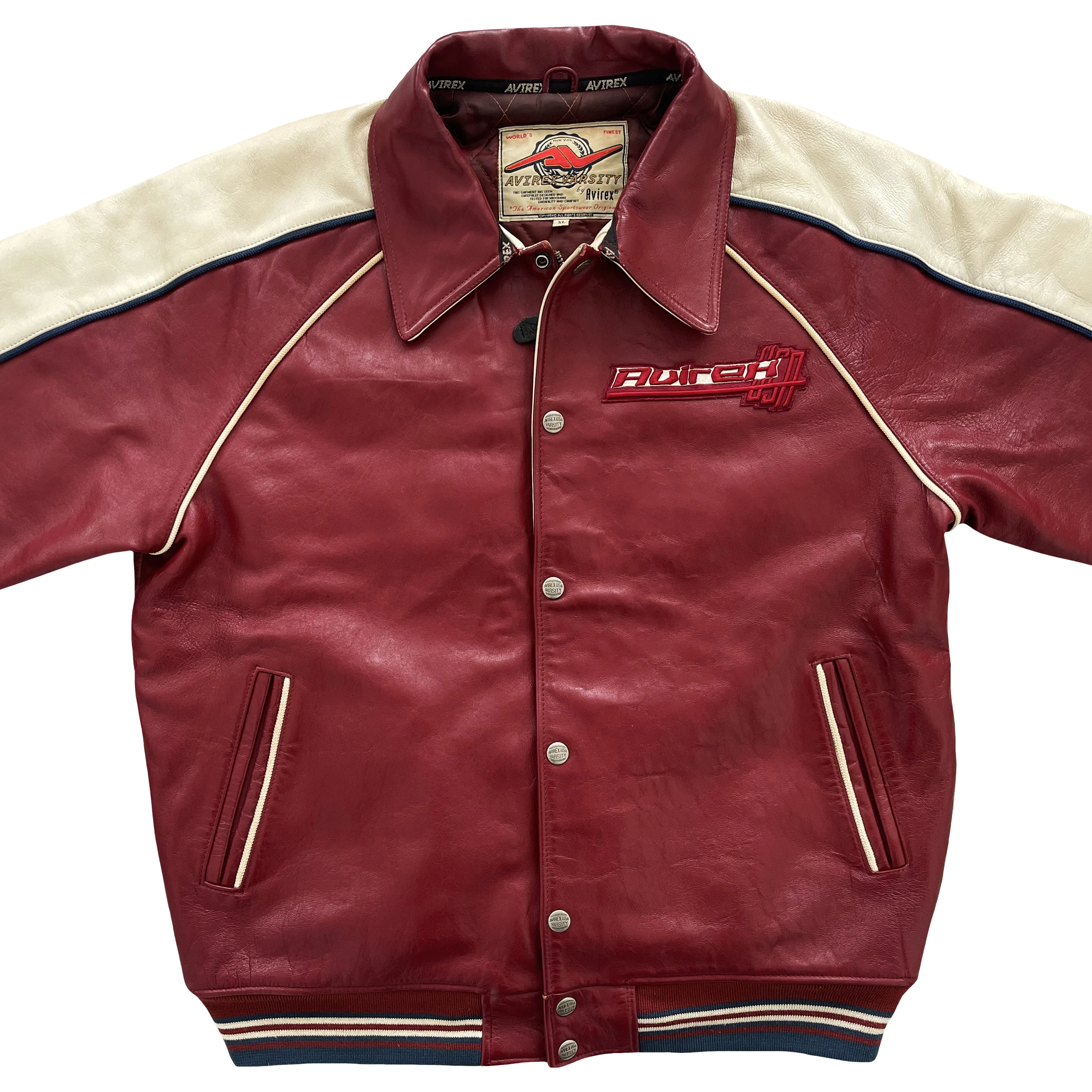 Vintage Avirex Leather Varsity Jacket