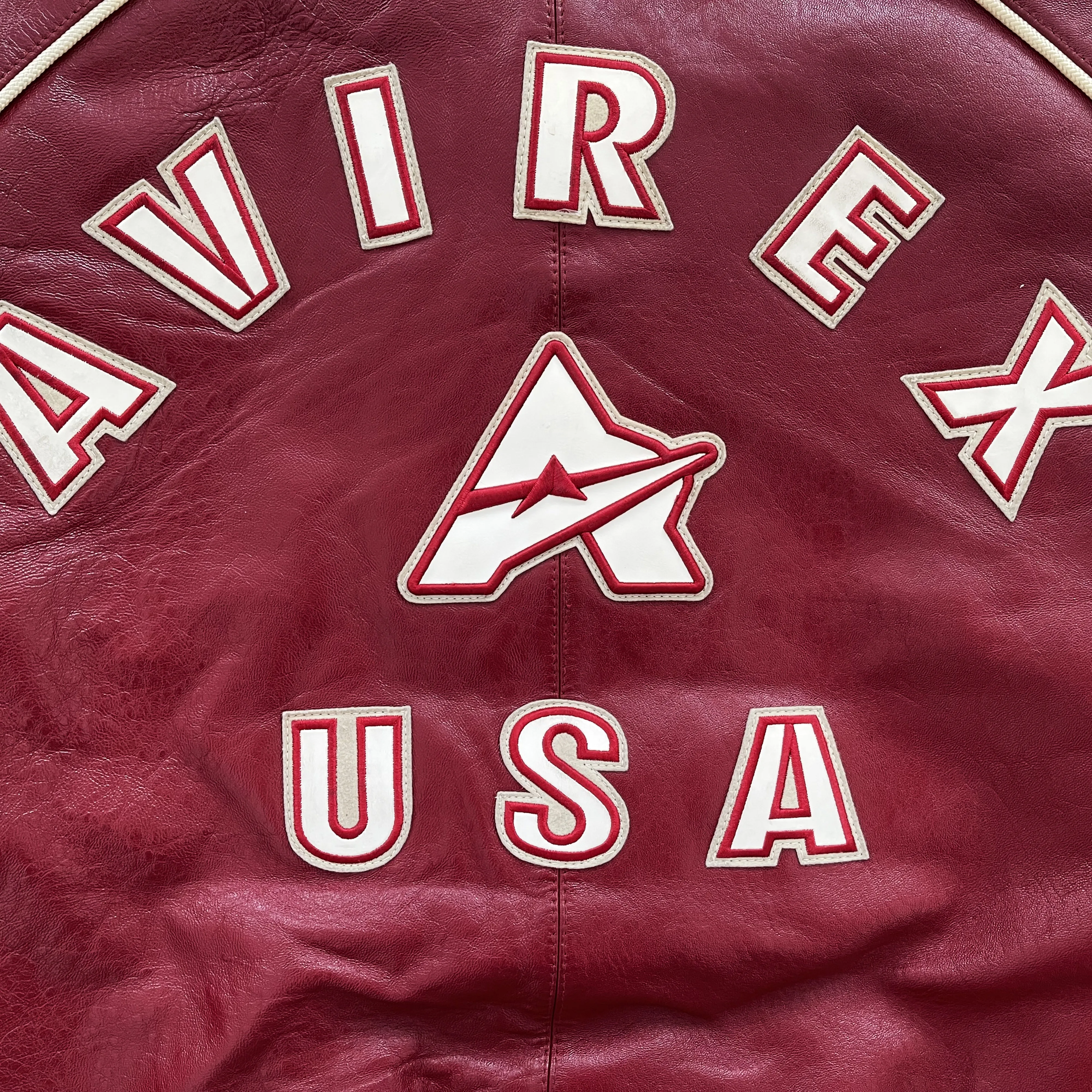 Vintage Avirex Leather Varsity Jacket