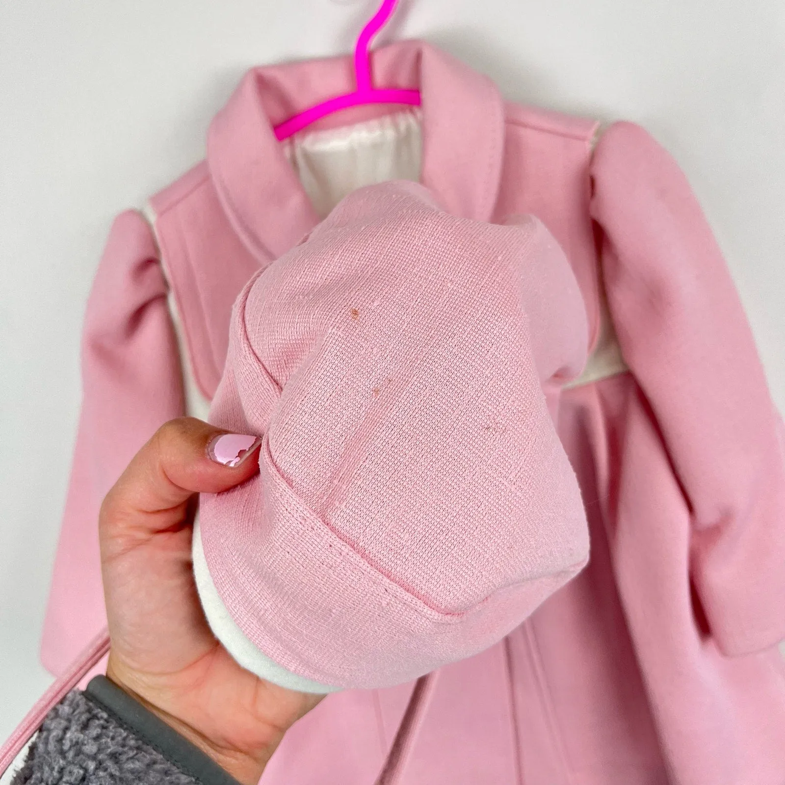 Vintage Cute Togs Pink Hat and Coat 12 Months USA