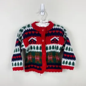 Vintage Mothertime Christmas Cardigan 18 Months