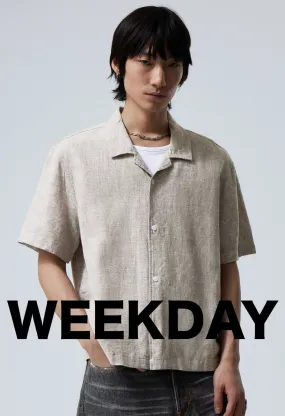 Weekday  |Plain Short Sleeves Shirts