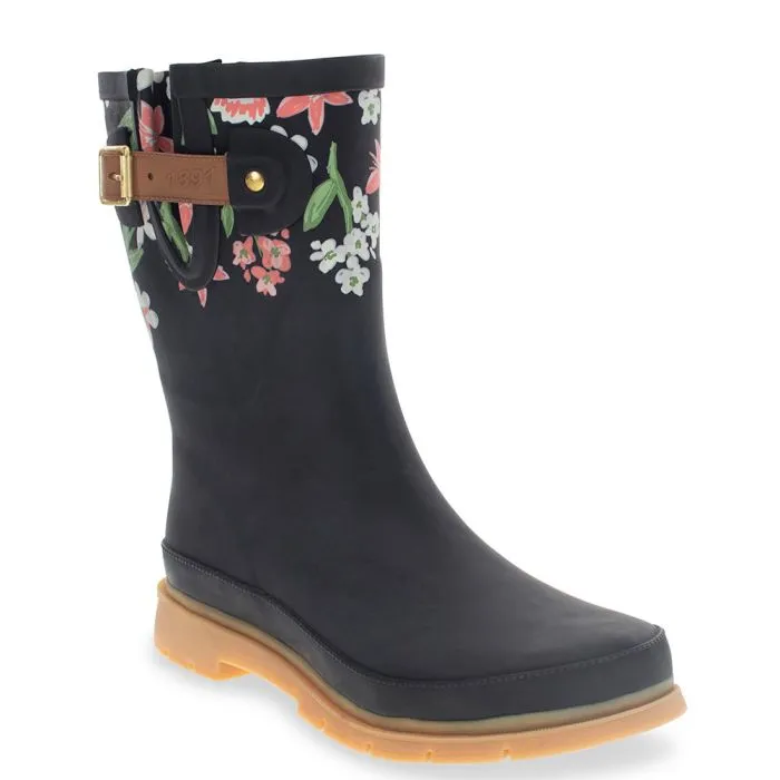 Western Chief Women's Brushed Petals Mid Rain Boot