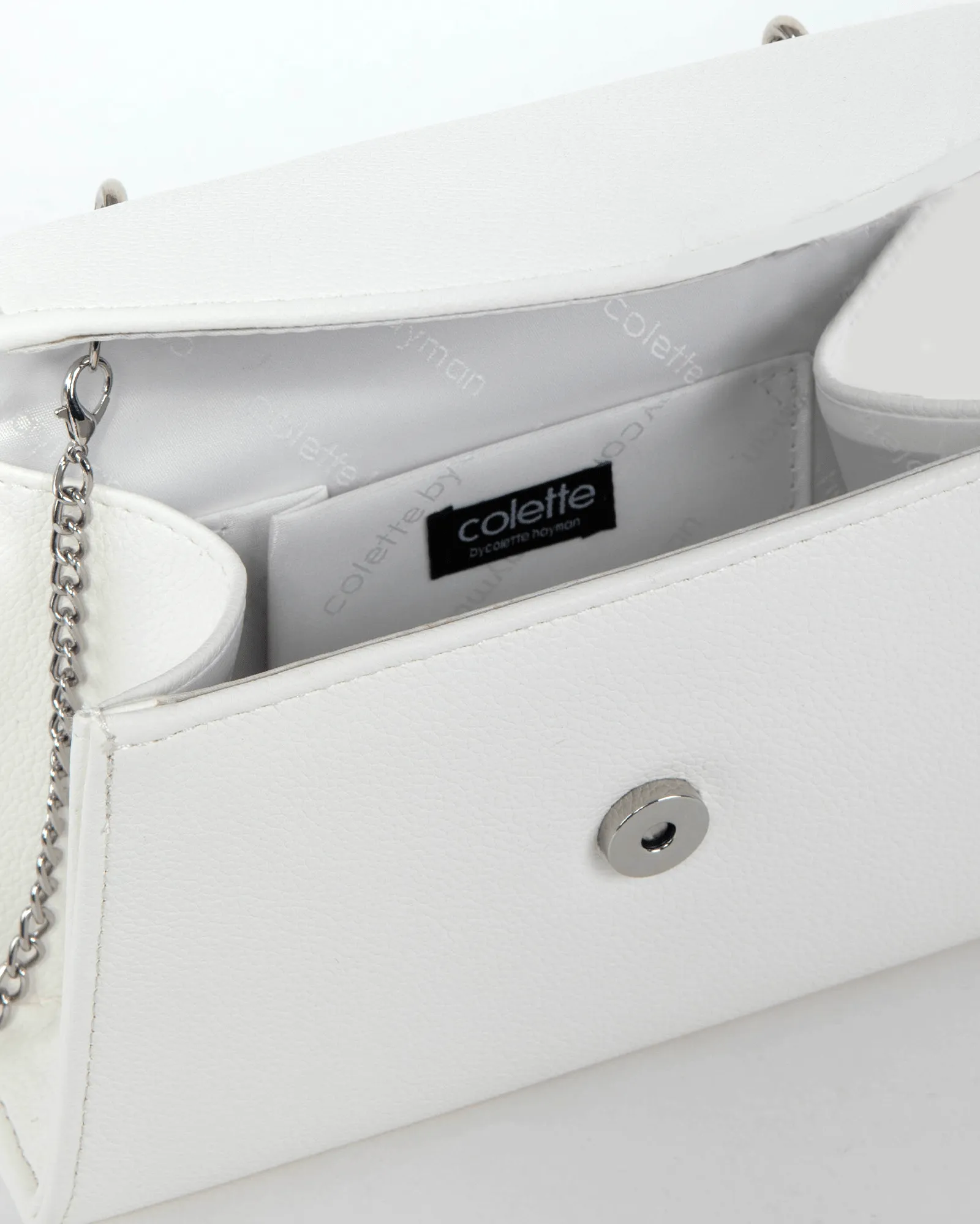 White Luana Top Handle Bag