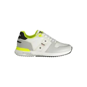 White Polyester Sneaker