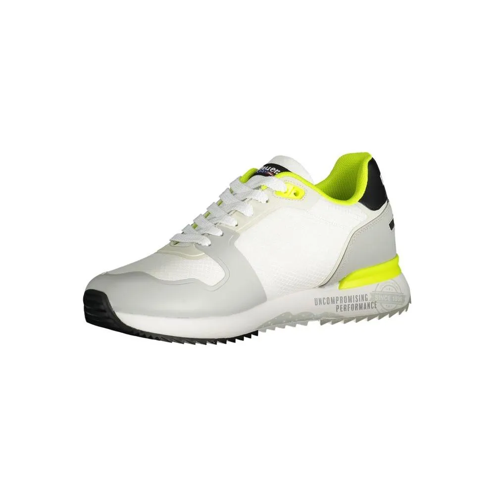 White Polyester Sneaker