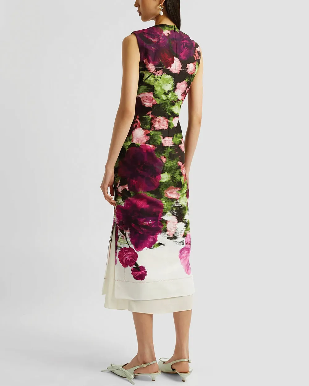 Wisteria Sleeveless Midi Dress