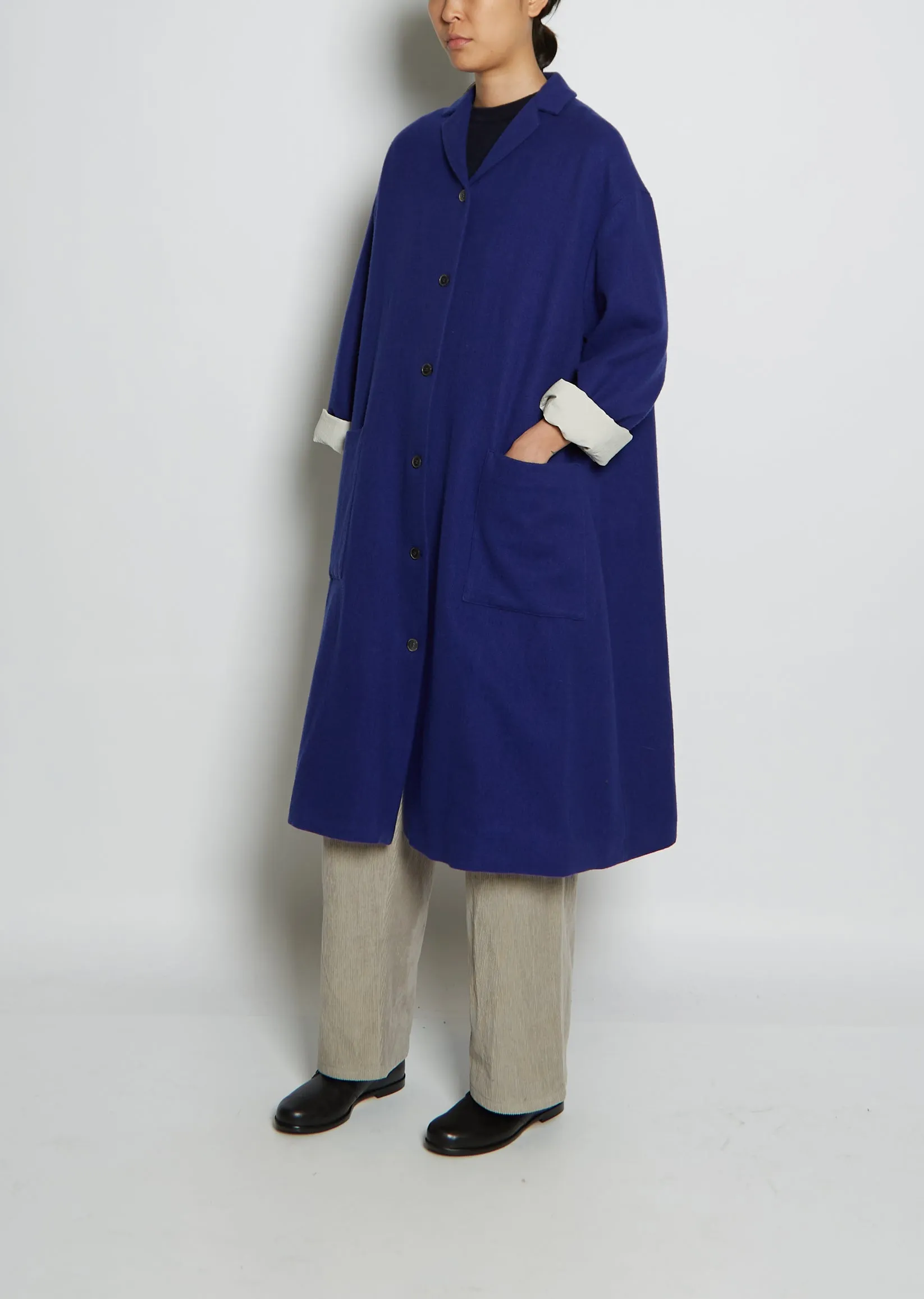 Wool Cashmere Pocket Overcoat