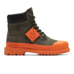 x Bee Line 6 RUBBER TOE BOOT Olive / Orange | Bodega