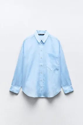 ZARA  |Linen Shirts & Blouses